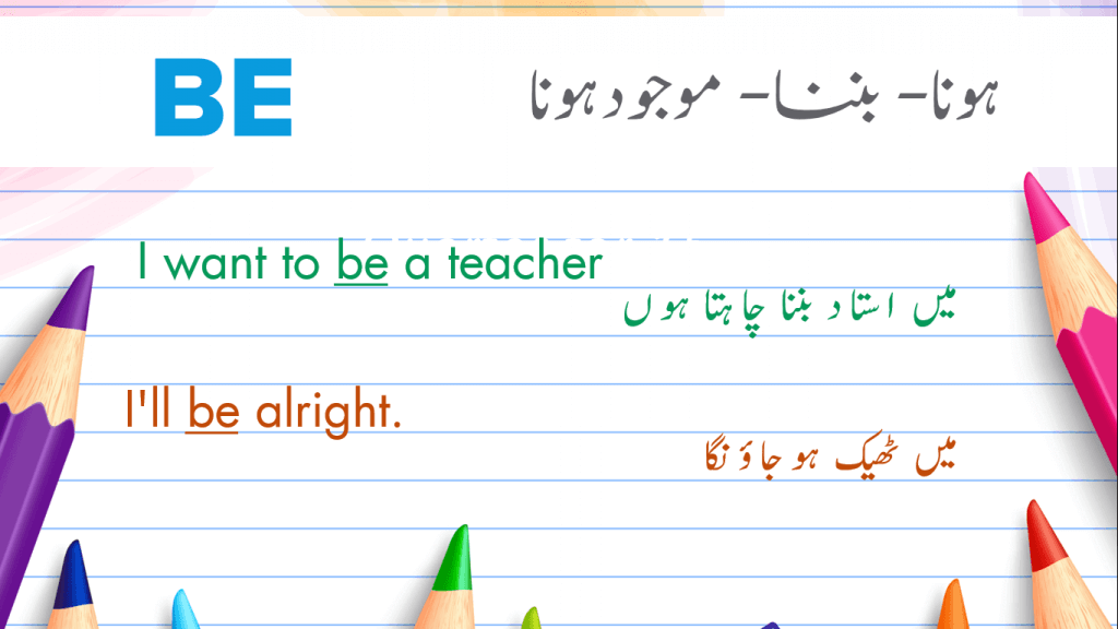 25 Most Common Verbs In English With Urdu Meaning