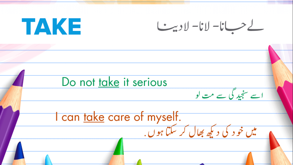 25 Most Common Verbs In English With Urdu Meaning