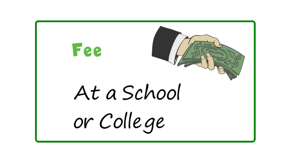 Fee meaning - Money and Its Forms