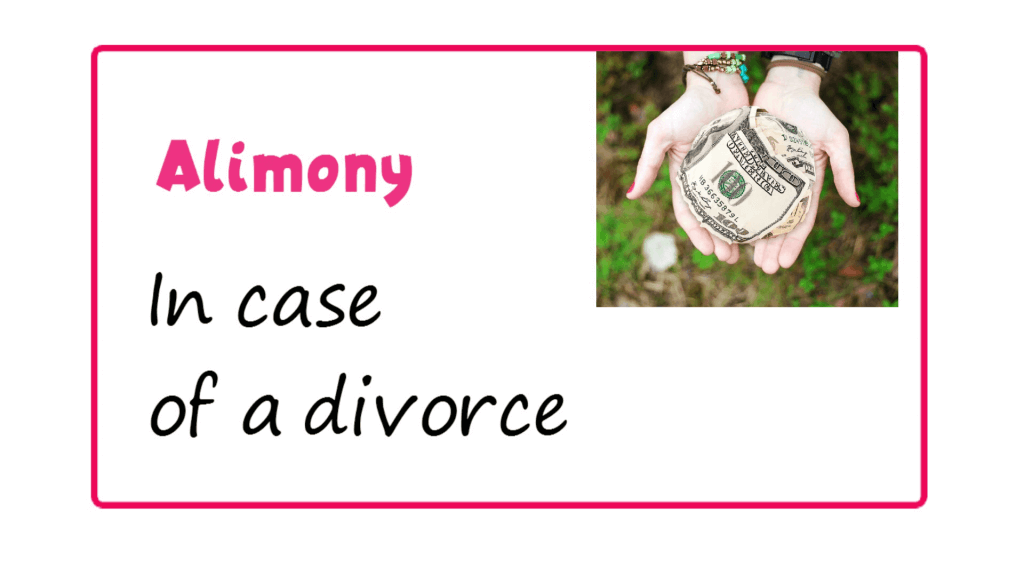 alimony meaning - Money and Its Forms