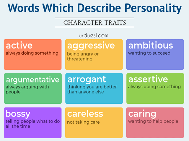 negative character traits