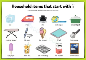 Read more about the article Household Items that Start With i