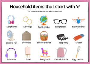 Read more about the article Household Items that Start with the Letter ‘E’