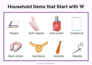 Read more about the article Household Items that Start with N –  ‘N’ Words for Preschool