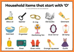 Read more about the article Household Items that Start with O – O Words for Preschool