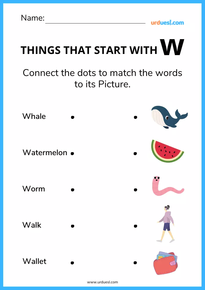 Things That Begin With The Letter W